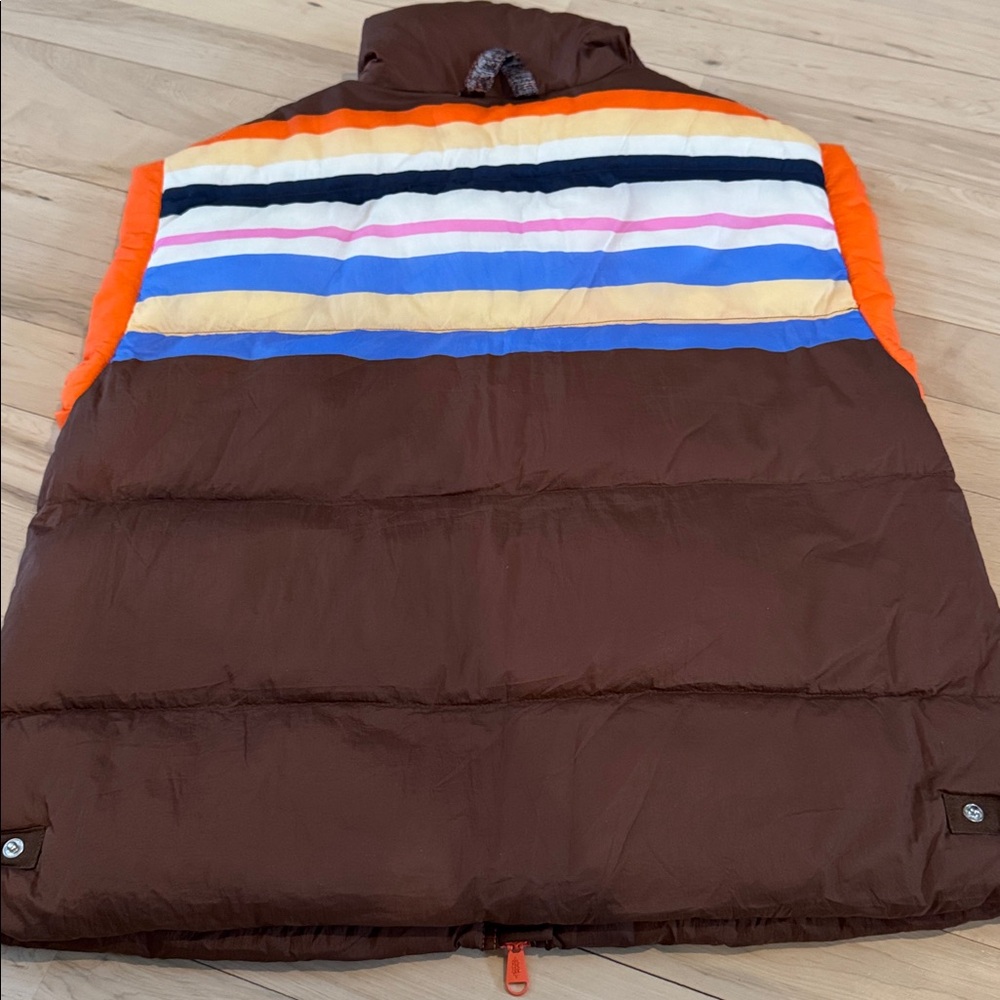 Fp Movement Free People-In A Bubble Printed Striped Puffer Vest-S-Boho-Oversized - Picture 6 of 6